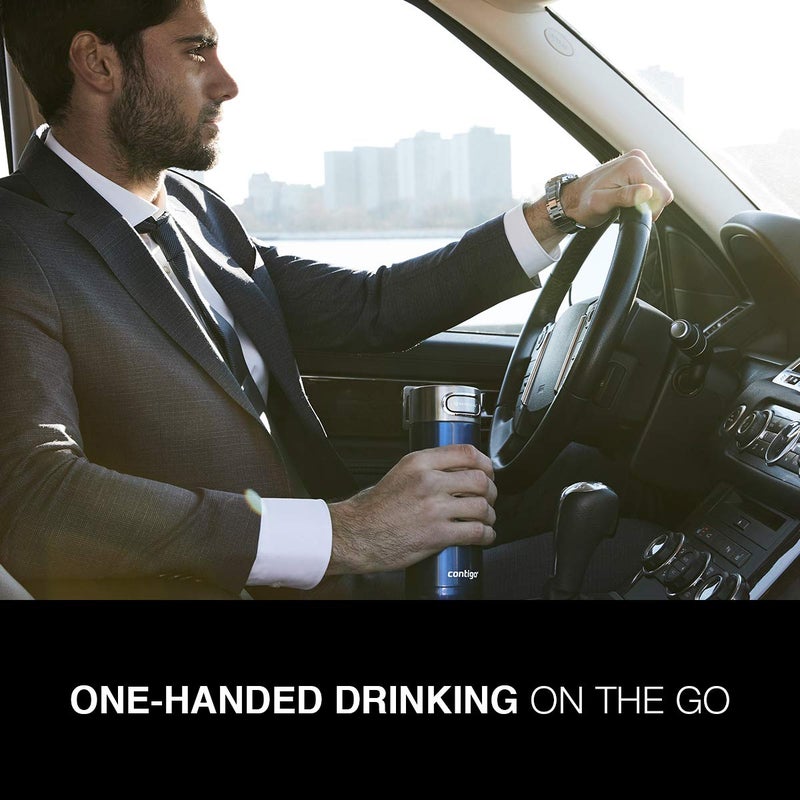 Contigo كوب السفر الحراري من كونتيغو لوكس معزول بالفراغ من الفولاذ المقاوم للصدأ، 16 أونصة، موناكو - Image 3