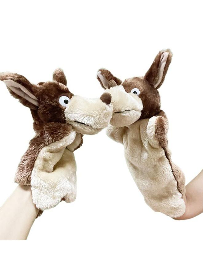 الأزرق جي دبليو دمى الحيوانات الكبيرة والصغيرة ، دمى الأصابع القطيفة ، دمى الدمى ، الكتاب الأحمر الصغير - Image 1