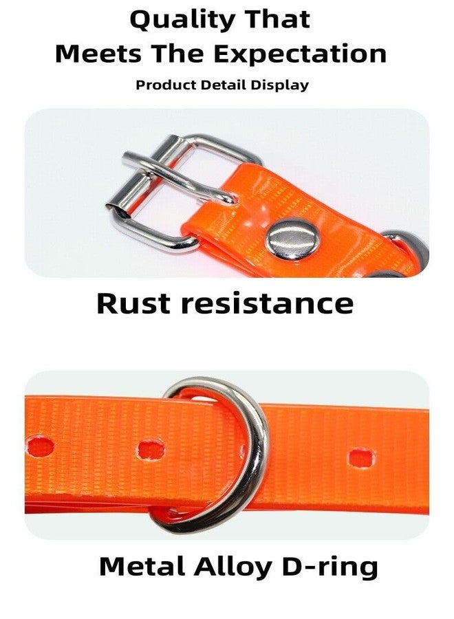 KELEFET for Dog Collar for Garmin Compatible 3/4" Strap for Garmin PT10 TB10 Delta Sport Delta for Petsafe,PATPET,Sportdog,Dogtra etc straning Collar, Buckle, Adjustable, watherproof Orange Blue - Image 5