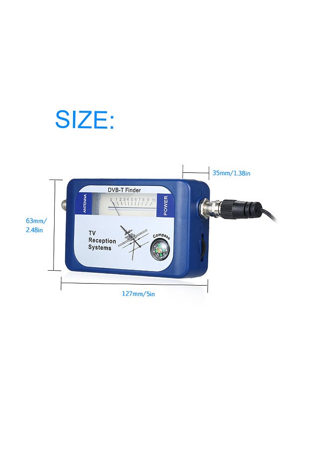 Generic - DVB-T Digital Satellite Signal Finder Meter Aerial Terrestrial TV Antenna with Compass TV Reception Systems - Image 1