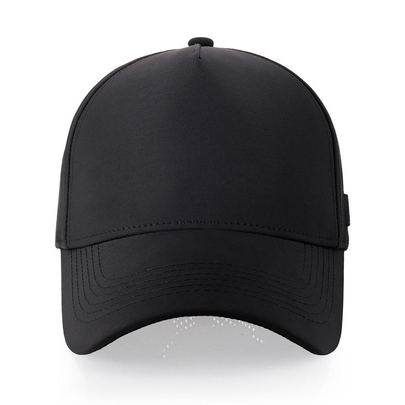 CHOK.LIDS Waterproof Ball Cap Cooling Mesh Running Baseball Cap Breathable Quick Dry Outdoor Sport Fitted Hat for Men Women (Black) - Image 2