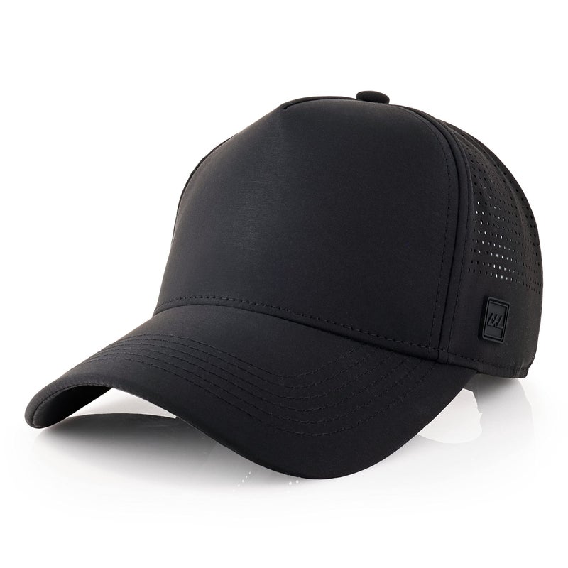 CHOK.LIDS Waterproof Ball Cap Cooling Mesh Running Baseball Cap Breathable Quick Dry Outdoor Sport Fitted Hat for Men Women (Black) - Image 1