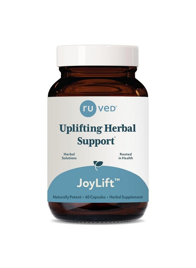 R-U VED ruved Joylift, Uplifting Herbal Formula with Saffron, Berberine and St. John’s Wort, Promotes Calm and Positive Outlook, Ayurvedic Herbal Supplement, 60 Vegetarian Capsules. - Image 1