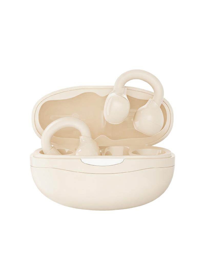 Lenovo EA330 Clip-on Headphones: Invisible Wear, 40ms Ultra-Low Latency for Unrivaled Audio Experience - White - Image 2