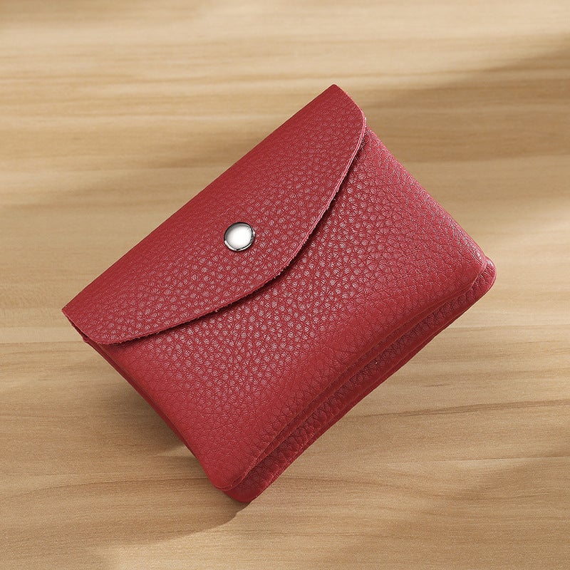 Real Soft Leather Coin Purse For Women, Compact And Exquisite Mini Loose Money Bag, New Soft Leather Large Capacity Hand Coin Purse - Image 1