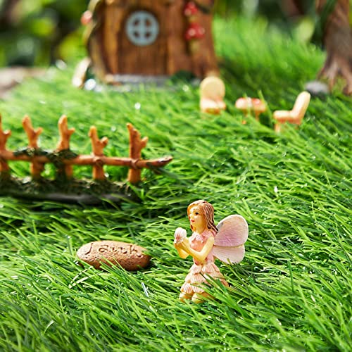 Juvale 8 Piece Miniature Fairy Garden Accessories Outdoor Decor Figurines Kit for Kids, Mini Whimsical Ornaments and Decorations for Patio, House, Garden, Desk, Yard Supplies - Image 2