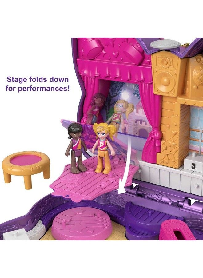 Polly Pocket Doll And Accessories, Compact With Micro Polly And Friend Dolls, 5 Reveals, Dancethemed Sparkle Stage Bow  - Image 4
