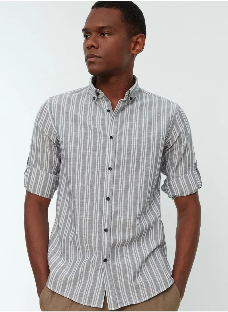 trendyol Striped Slim Fit Shirt