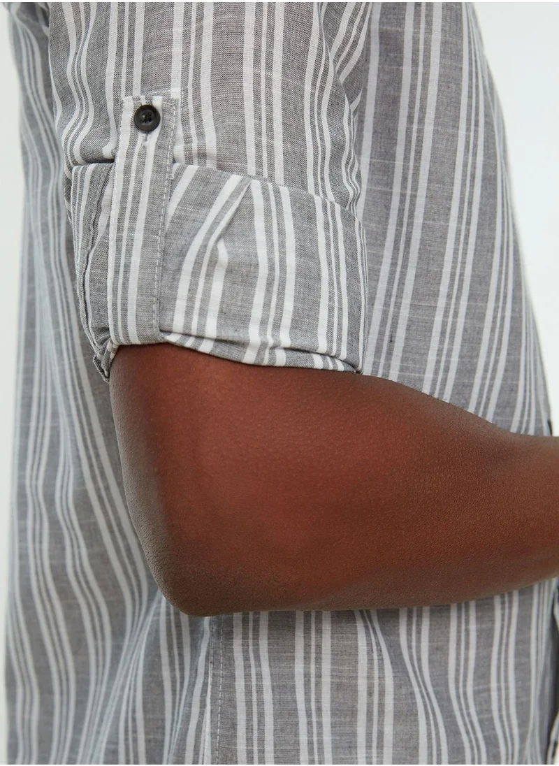 trendyol Striped Slim Fit Shirt