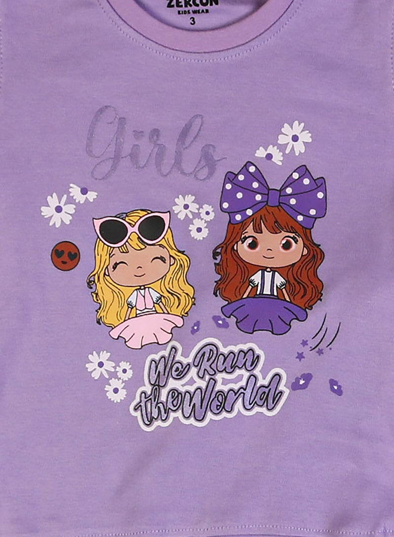 زيركون بيجامة بناتي خريفي - Image 2