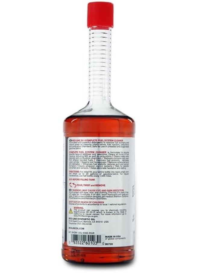 Red Line منظف نظام الوقود الكامل 60103 SI-1 من ريد لاين - 15 أونصة (عبوة من قطعتين)  - Image 4