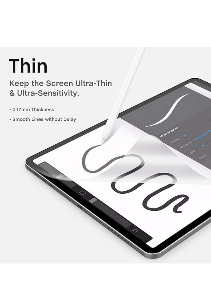 1Pack Paper Like Screen Protectors Compatible with Lenovo Tab M11/Tab K11/Xiaoxin 11 inch 2024/Xiaoxin Pad 11 inch 2025, Matte Paper-Feel Screen Protector for Drawing, Writing Like on Paper [Anti Fingerprint] - Image 5