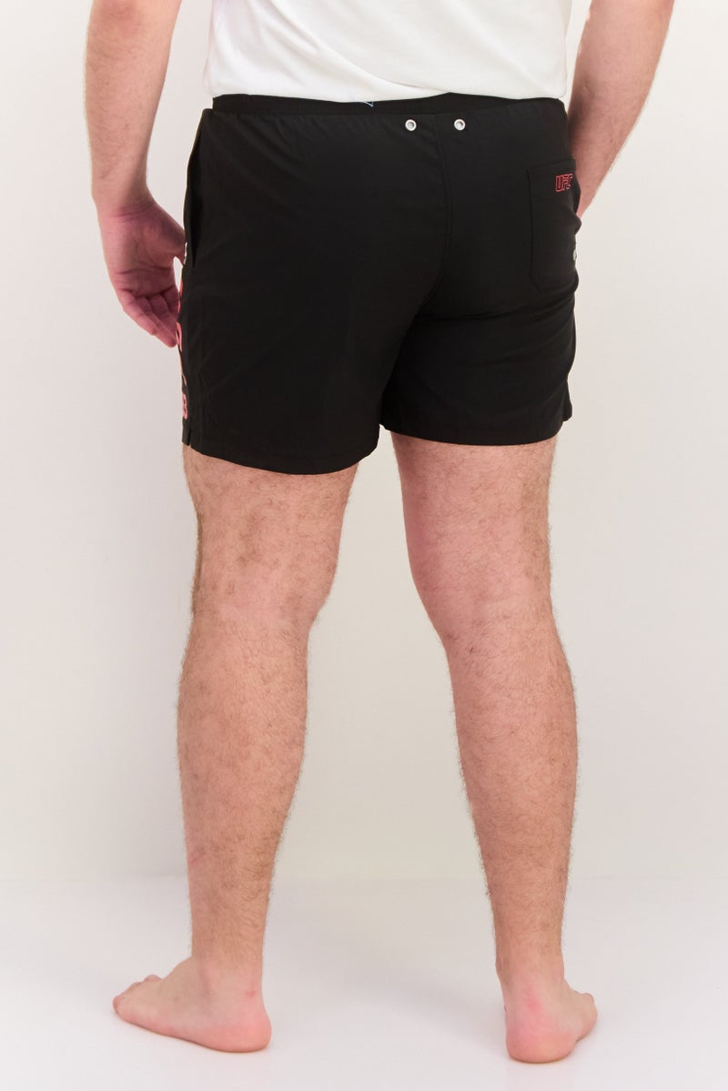 Ufc Men Graphic Print Board Shorts, Black Combo  - Image 3