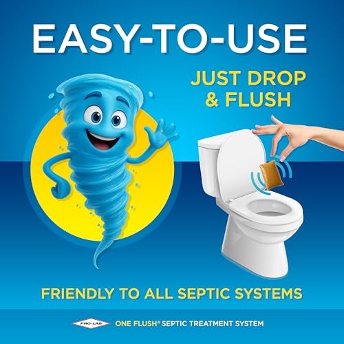 PROLAB ONE FLUSH - Septic Tank Treatment Packets, 1-Year Supply of Easy-Flush Bacteria & Enzyme Packets - Proactive Prevention for Sewage Backups, Made in the USA - Image 2