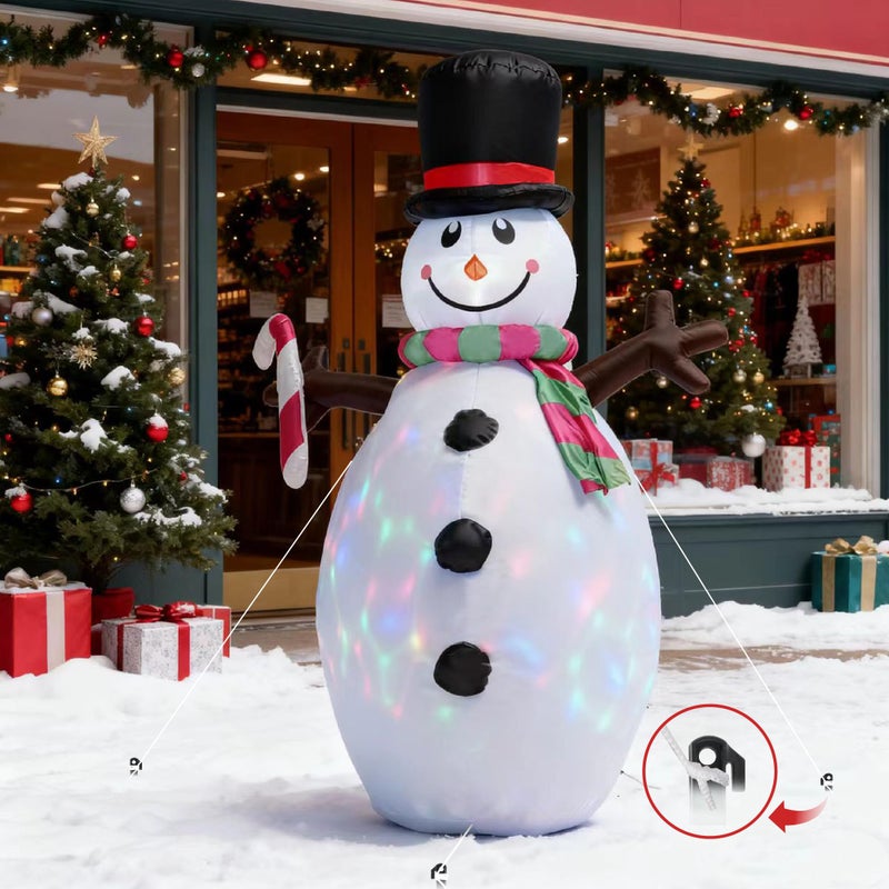 NovaFloat 5FT Christmas Inflatables Outdoor Decoration, Snowman Inflatable Christmas Decorations Yard Decor Christmas Party Outdoor, Garden, Lawn - Image 4