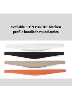 FIT N FORGET FIT N FORGET Round 8 inch Antique Aluminum Profile Handle for KitchenWardrobe Kitchen HandleCabinet HandlePack of 8  - Image 4