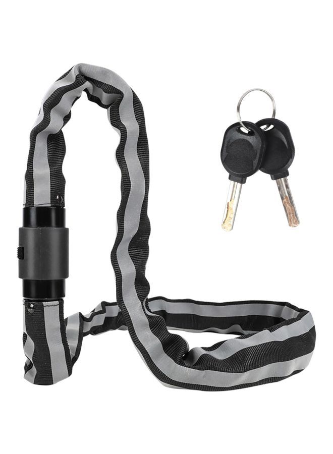 NIBEMINENT Alloy Steel Bicycle Chains Lock With Keys 1meter - Image 1