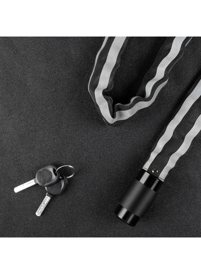 NIBEMINENT Alloy Steel Bicycle Chains Lock With Keys 1meter - Image 5