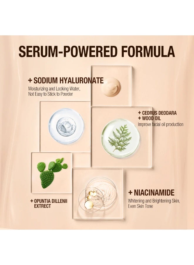 O.TWO.O Matt Finish Medium Coverage Liquid Foundation 30ml Long Lasting Oil Control Lightweight Natural Matte Makeup Foundation Smooth Blendable Texture for Oily Skin Combination Skin Sensitive Skin Conceals Imperfections Evens Skin Tone Hydrating Formula Non Cakey - Image 3