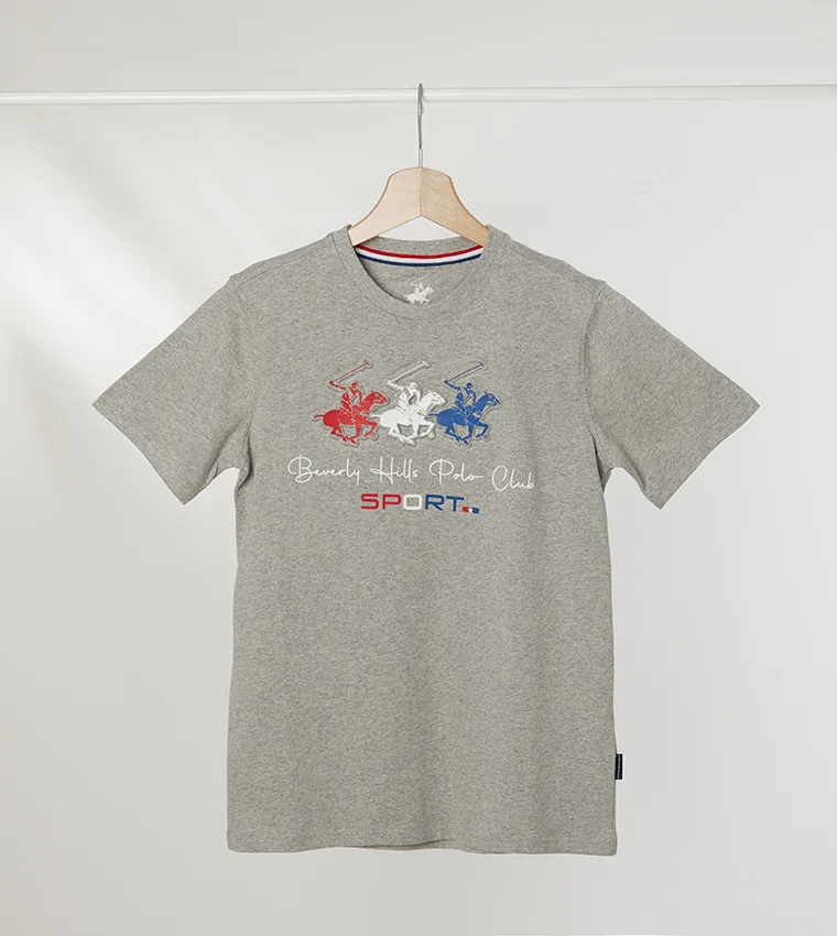 بيفرلي هيلز بولو كلوب تيشيرت بياقة مستديرة وطبعة جرافيك