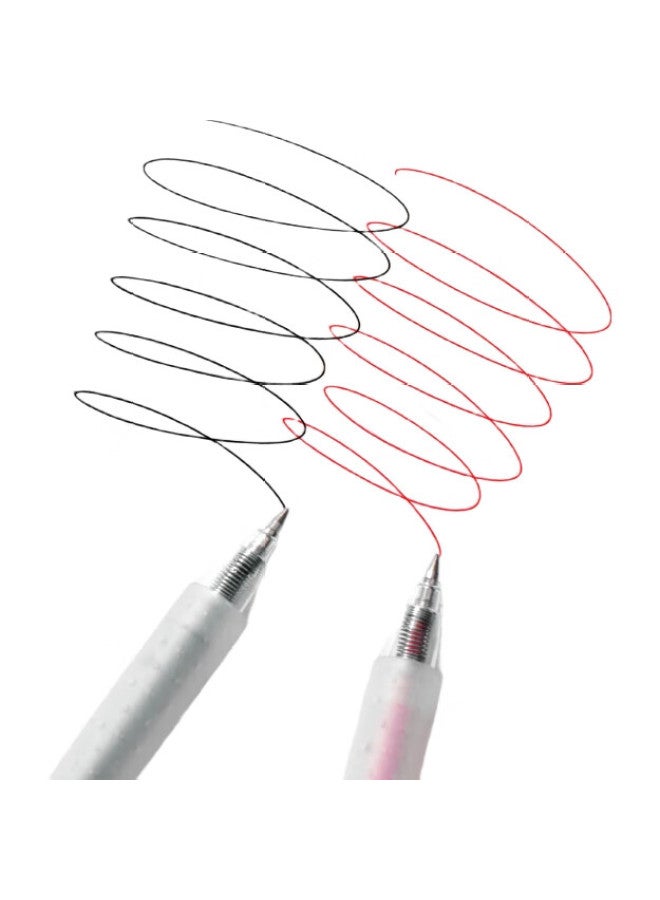 Kaco [Back To School Essential] Kaco 0.5Mm Bullet Tip Red Gel Pen, Retractable, For Study, Office, Exam Correction, Signature Pen, 10 Pens/Box, K11 - Image 3