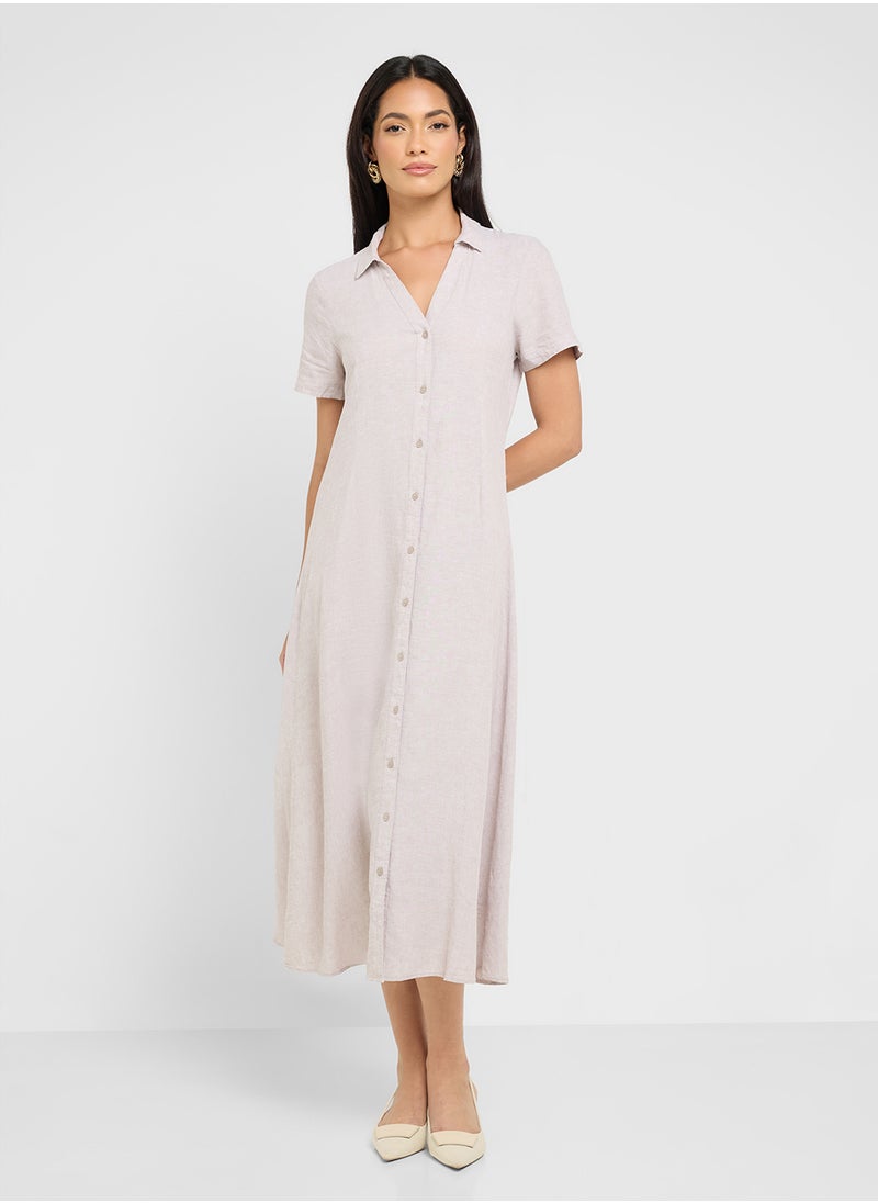 VERO MODA - Button Detailed Dress - Image 1