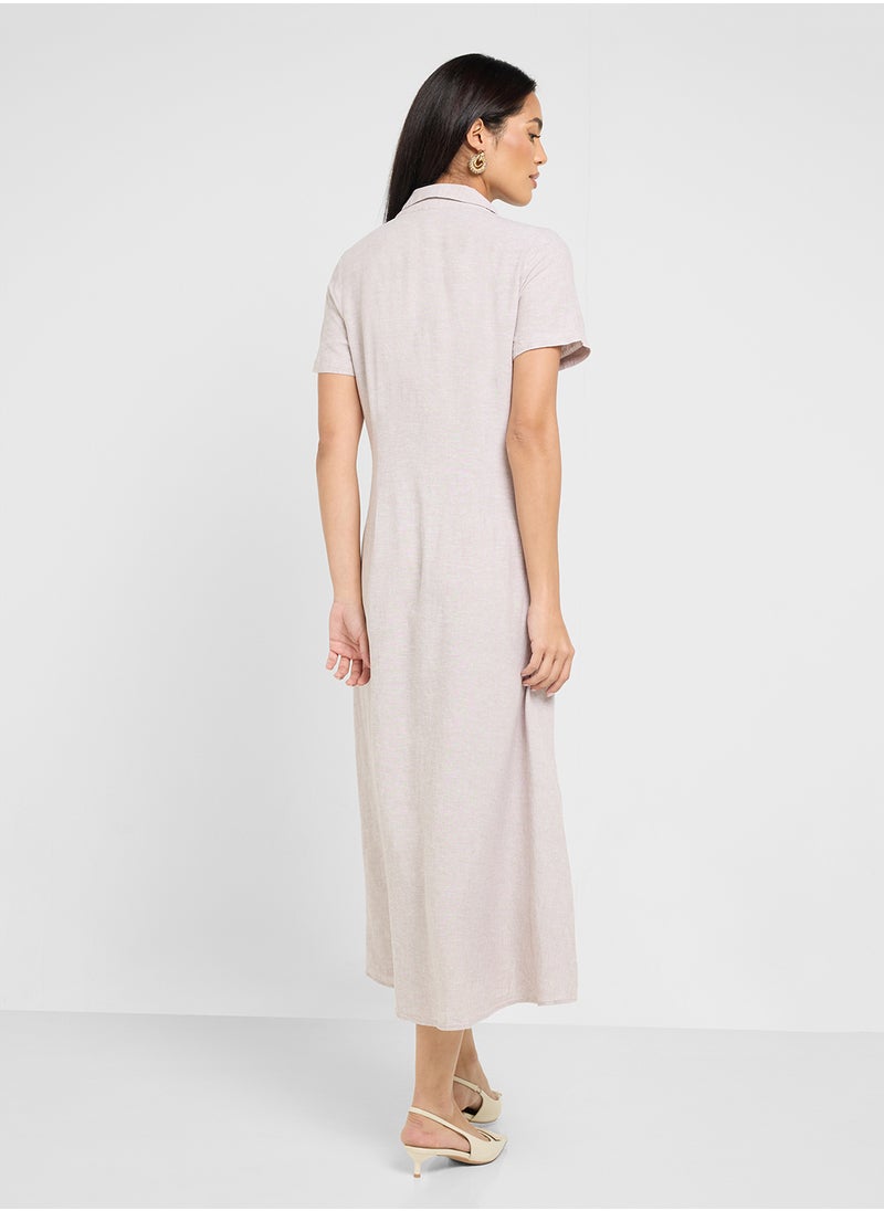VERO MODA - Button Detailed Dress - Image 1
