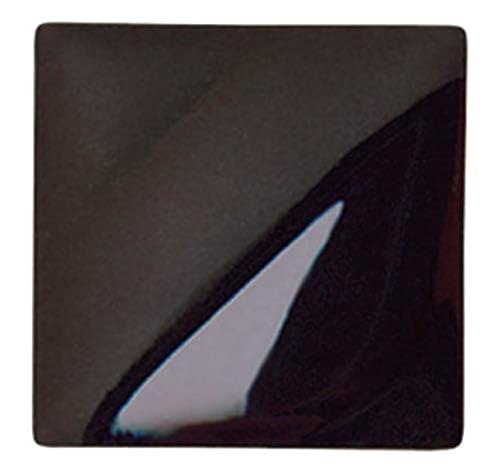 Amaco 402802 Velvet Underglaze, 1 Pint Jar, Velour Black V-370 - Image 1