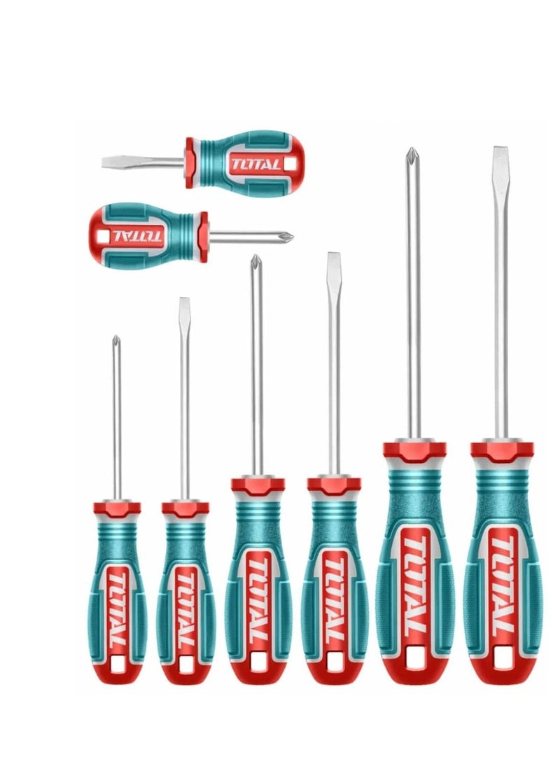 TOTAL 8-Piece Screwdriver Set (New) - TKSDS0826 - Total - Image 1