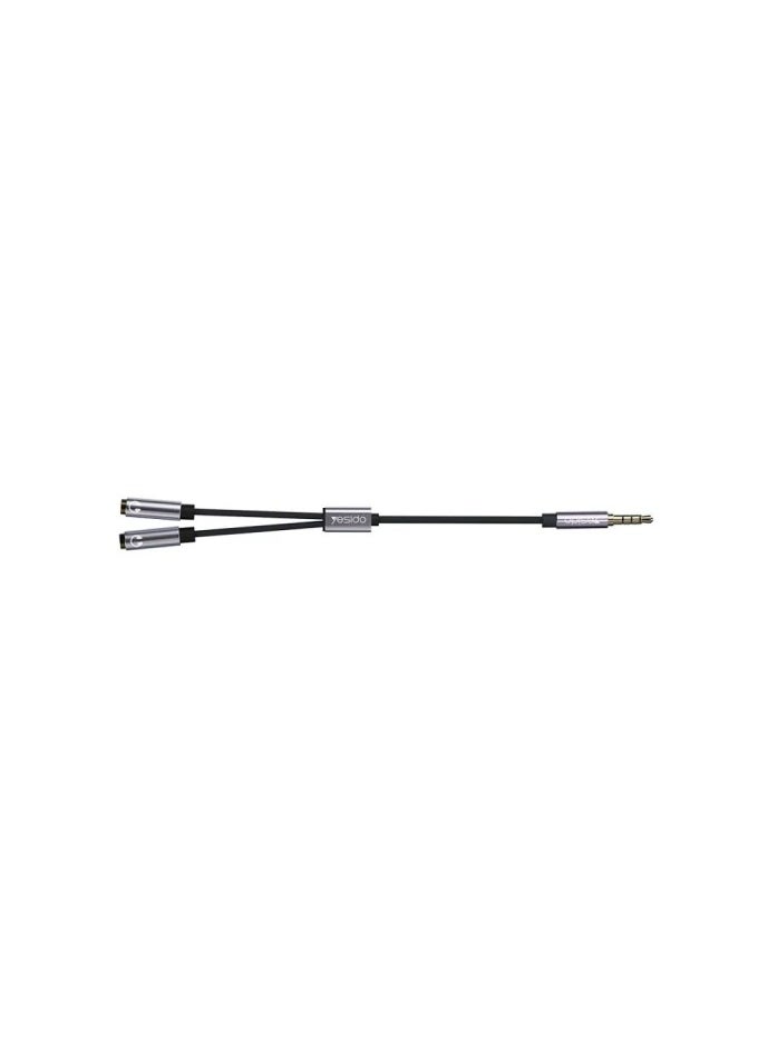 Yesido - YAU28 30 cm 3.5mm Male Jack To Dual 3.5mm Female microphone headset Audio Cable - Image 1