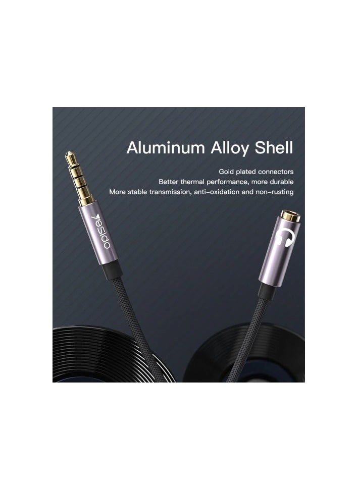Yesido - YAU28 30 cm 3.5mm Male Jack To Dual 3.5mm Female microphone headset Audio Cable - Image 1