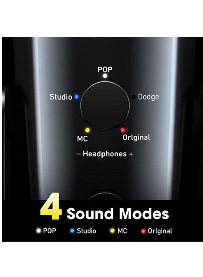 Jmary PW10 Professional Metal Voice Recording Usb Condenser Studio And Podcast Recording Gaming Microphones - Image 4