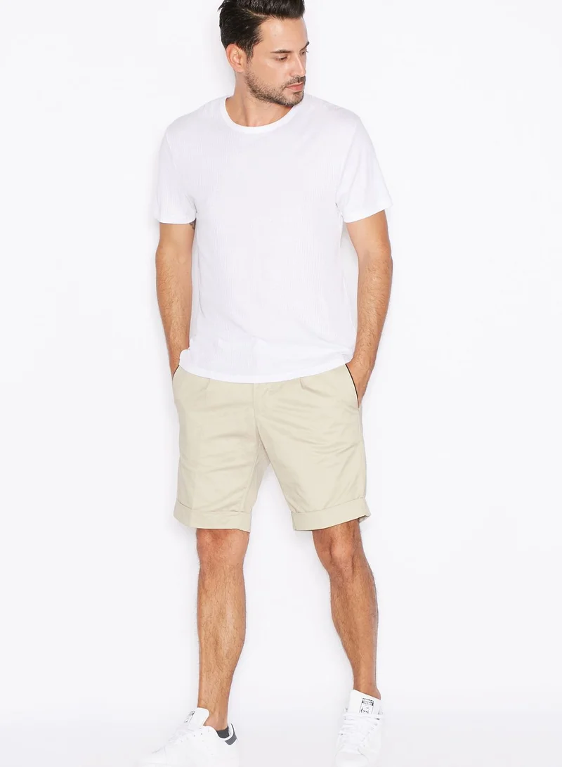 Mango Man Pleated Bermuda Shorts