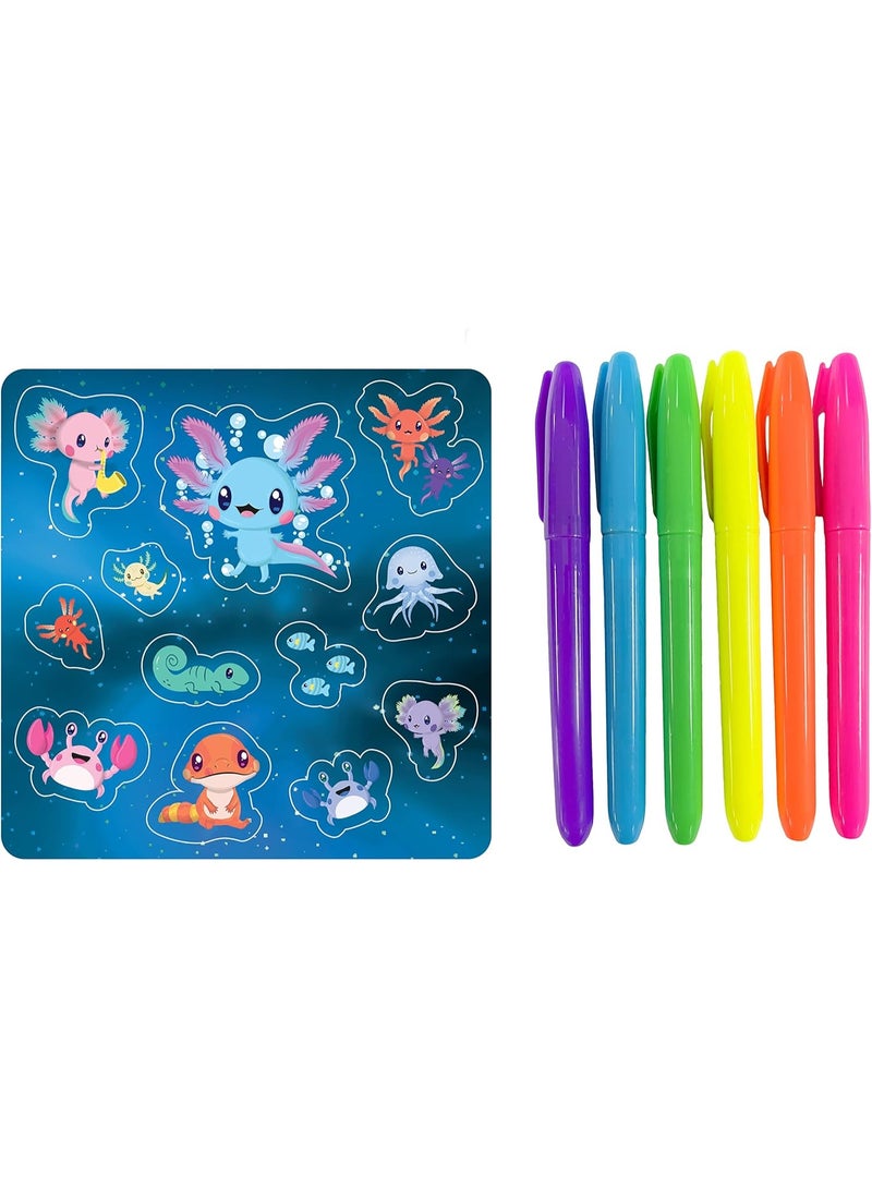 Hinkler Kaleidoscope Axolotls Coloring Kit - Image 2