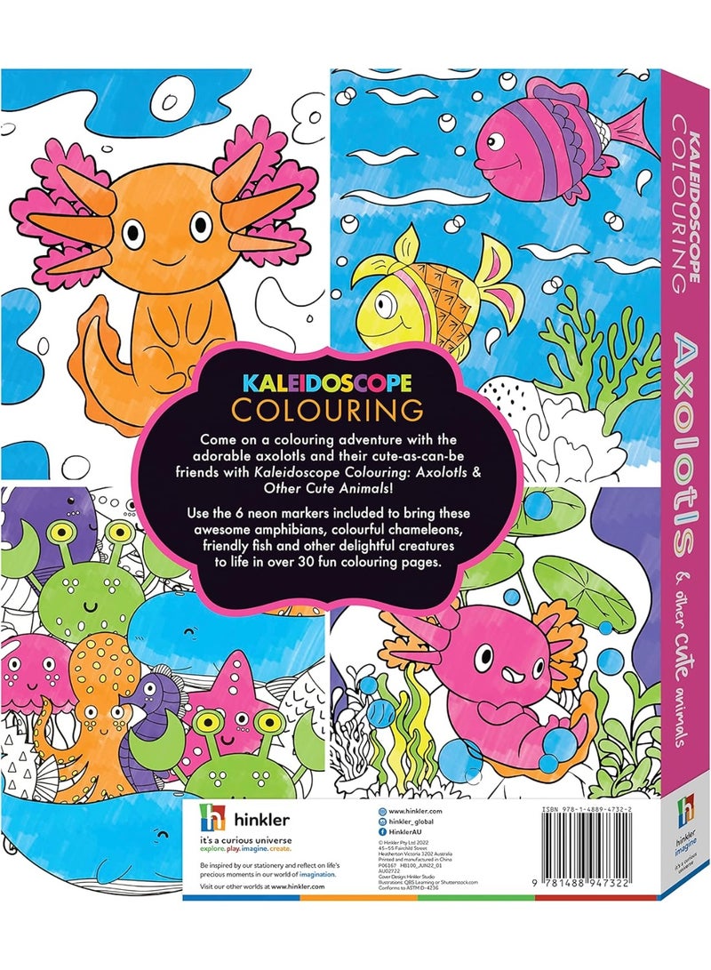 Hinkler Kaleidoscope Axolotls Coloring Kit - Image 5