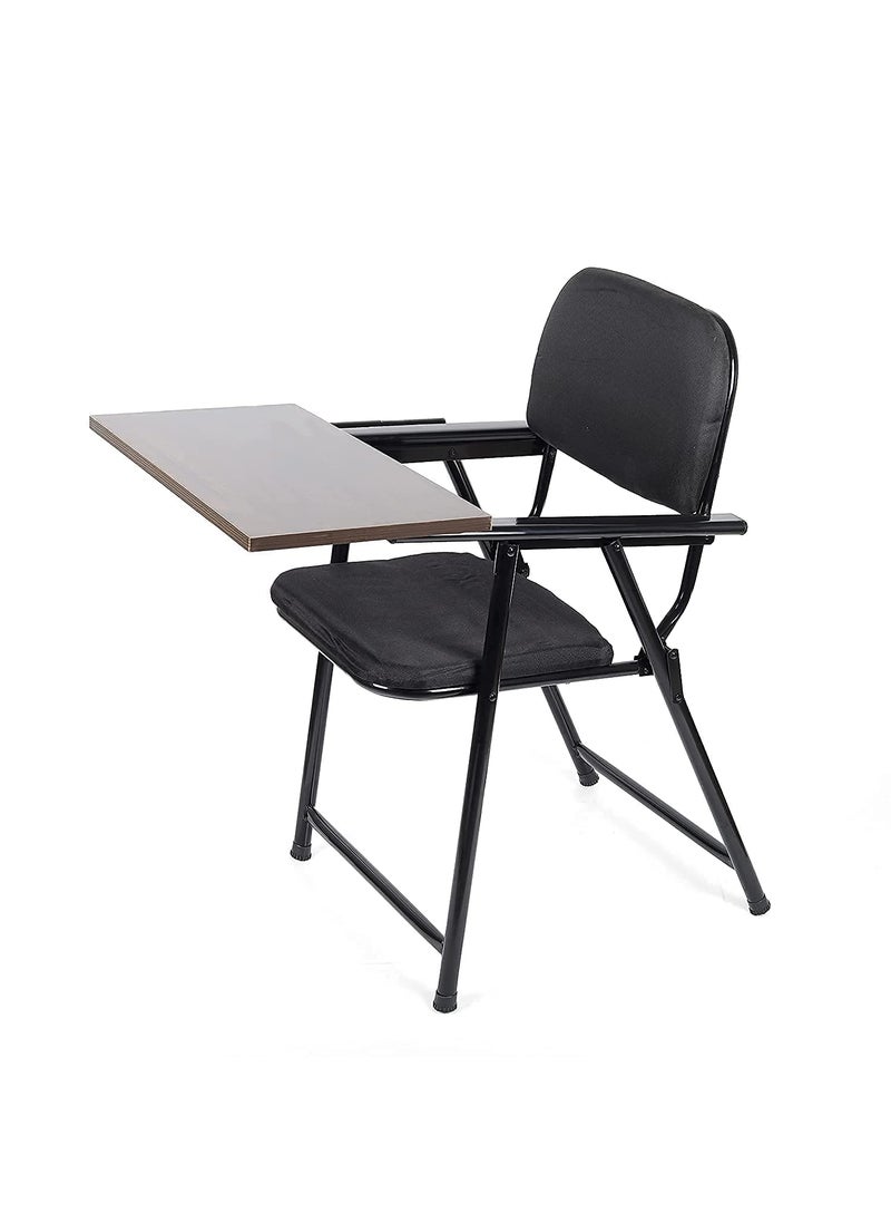 Hometrix - Hometrix Perfect HomesFabricStudy Chair withWriting pad Use for Study Reading Seating Tutorial College School Classroom HomeOffice Educational Centre Multicolour - Image 1
