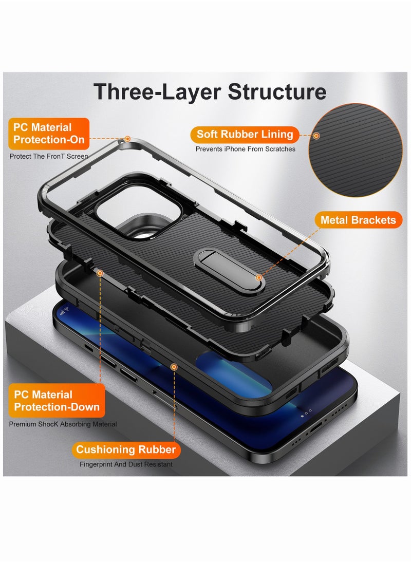Motim - iPhone 14 Case with Invisible Stand, Top-Grade Drop Protection, Full Shockproof Protection Cover, Heavy Duty Phone Case Cover for iPhone 14 - Image 1