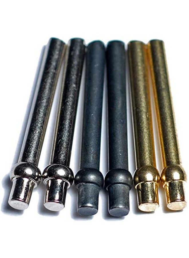 WE Games Standard Metal Cribbage Pegs With Velvet Pouch Set Of 9 (Brass Silver & Black)  - Image 5