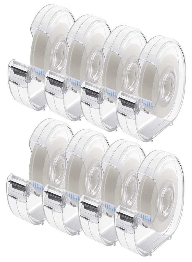 ALSISK Transparent Tape with Dispenser and Refills,Clear Tape for Home,School and Office Supplies,0.7x1000 Inch, 8 Pack - Image 1