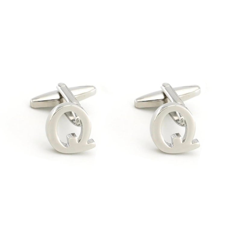 FURE Initial Cufflinks (Rhodium) for Men - Image 1