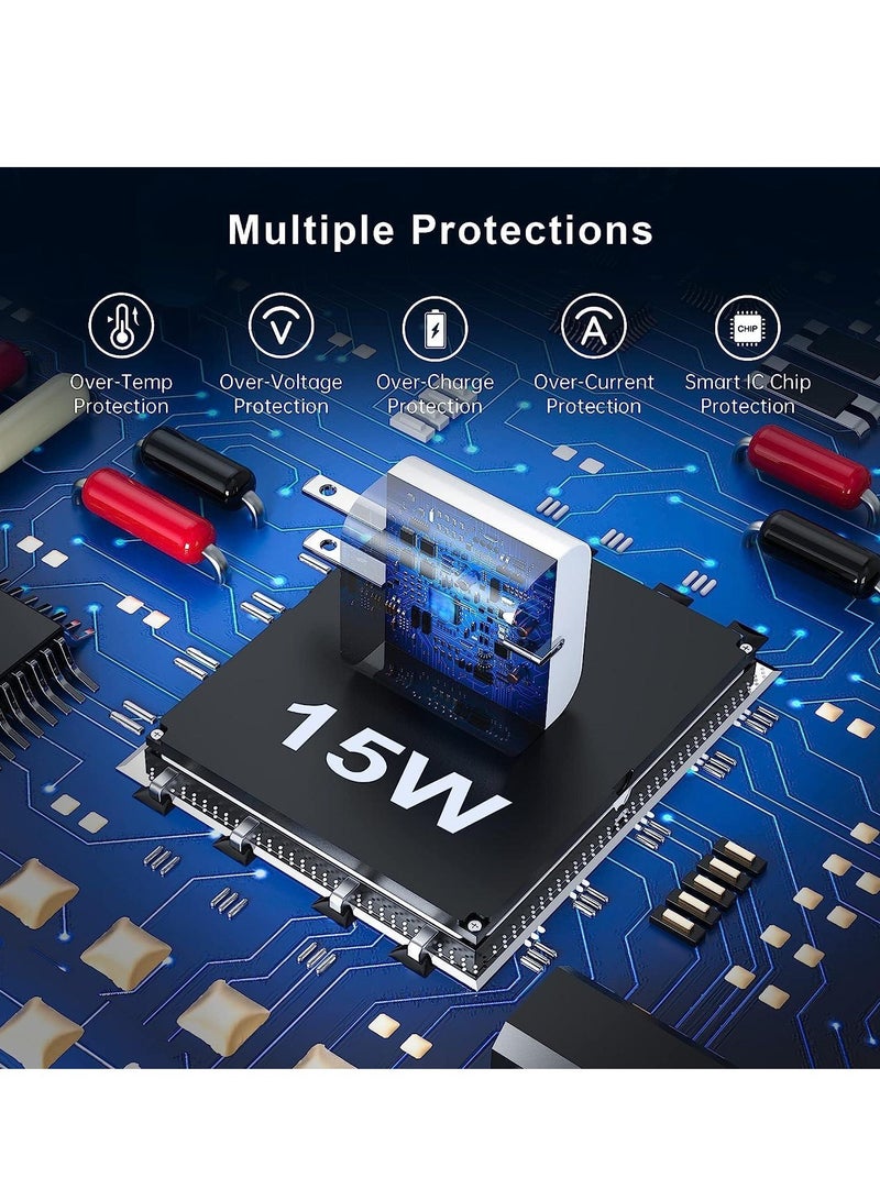 JAJEEK "New 2-in-1 USB C Watch Charger – Fast Charging Cable for iPhone & Apple Watch with 15W Wall Charger Block" - Image 5