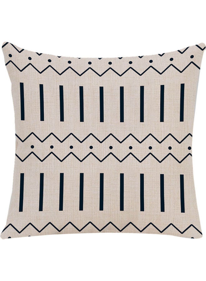 نيبمينينت غطاء وسادة مطبوع أبيض/ أسود 45x45سم