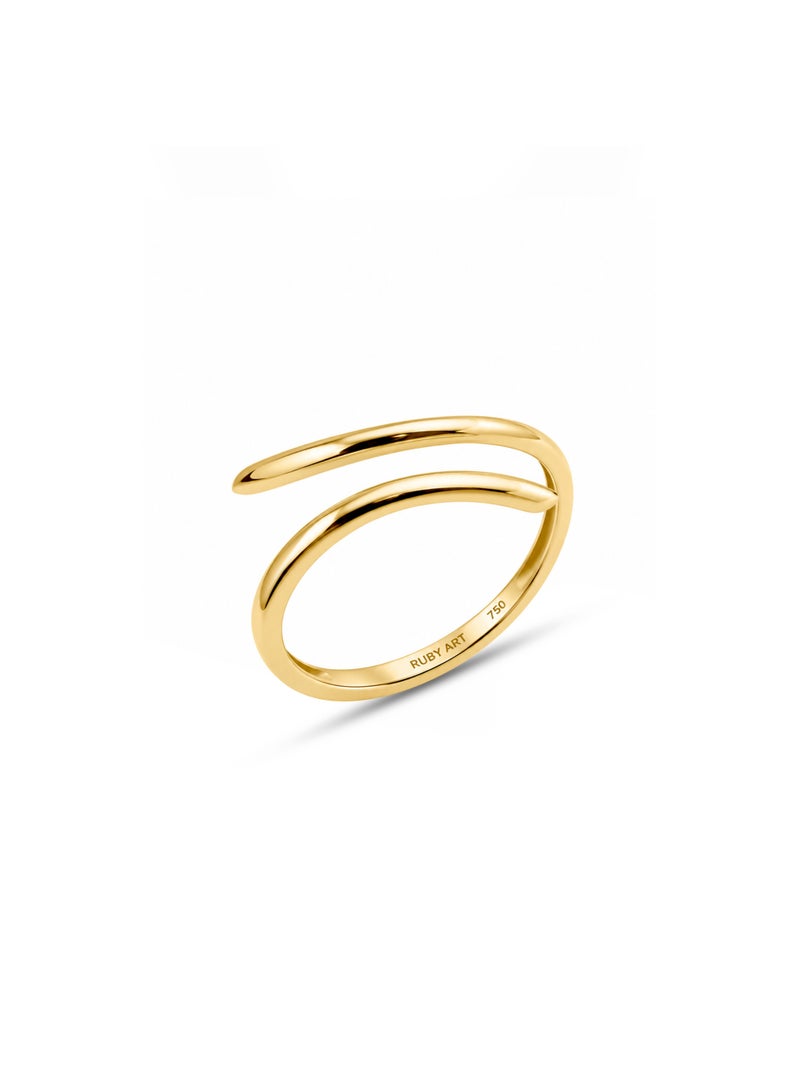 Ruby Art Gold 18K Pure Gold Women’s Ring - Premium Finish & Elegant Style - 1.13 Gram - Image 1