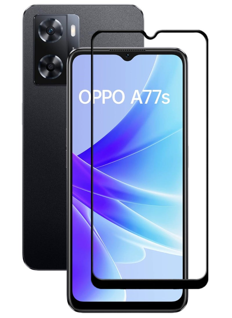 ACLIX Antistatic ESD Dustproof Premium Quality High Definition Tempered Glass Screen Protector Designed For Oppo A77s - Image 1