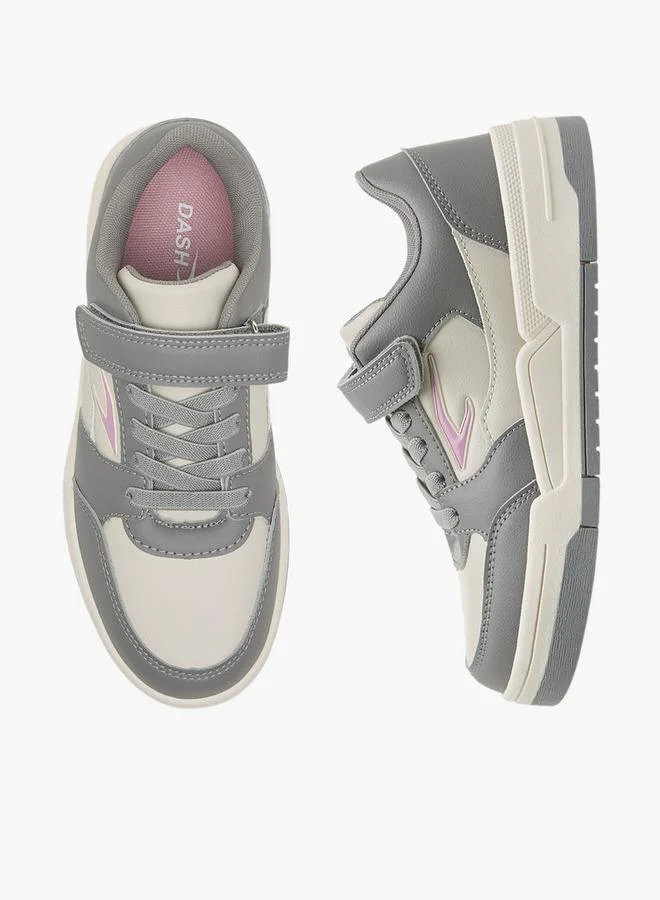 داش Girls Hook And Loop Ankle Sneakers