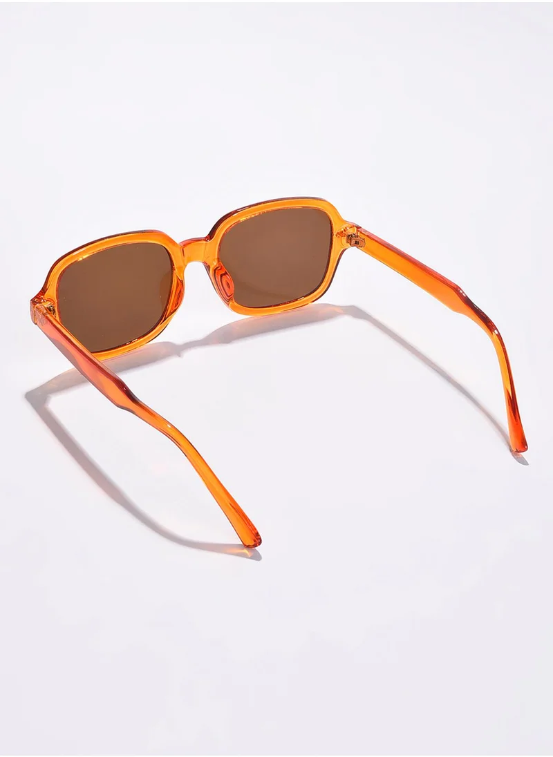 Haute Sauce Brown Lens Orange Wayfarer Sunglasses