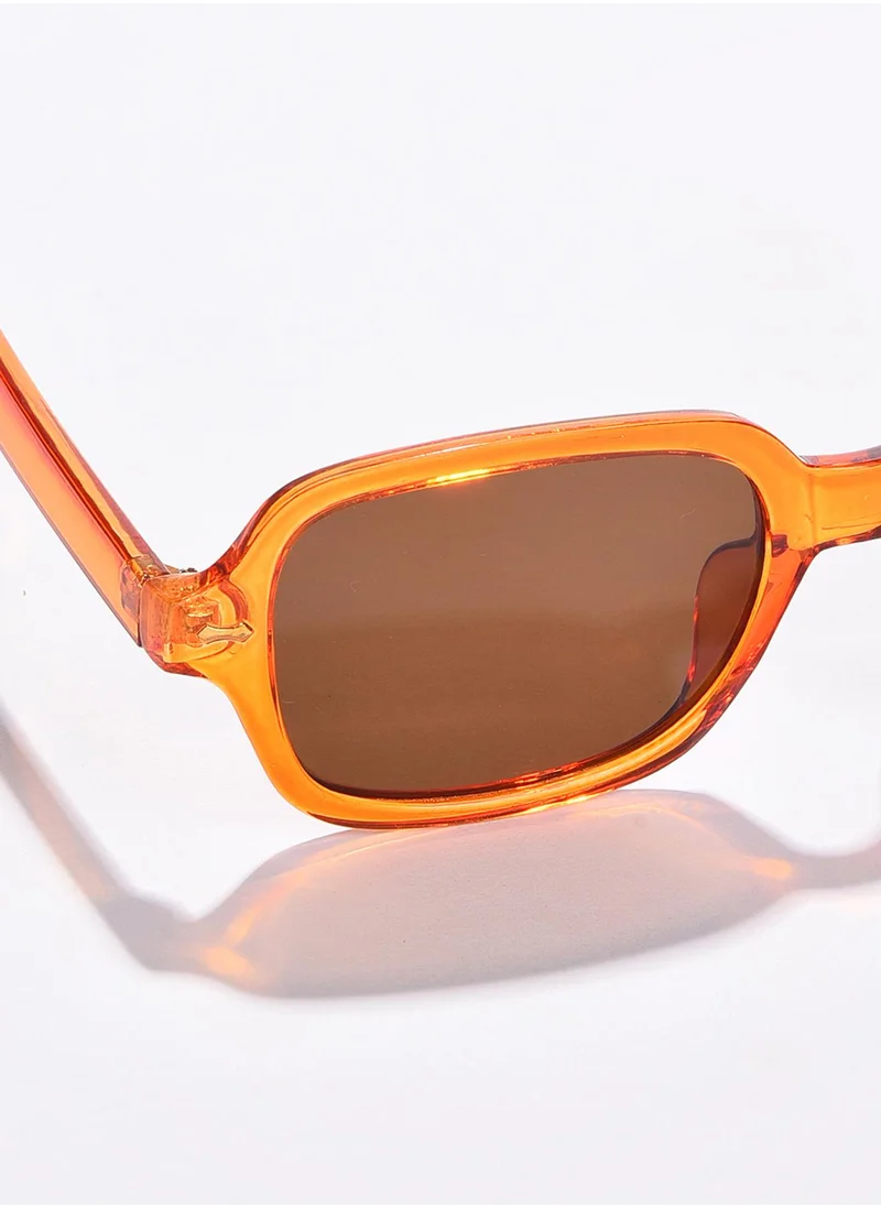 Haute Sauce Brown Lens Orange Wayfarer Sunglasses