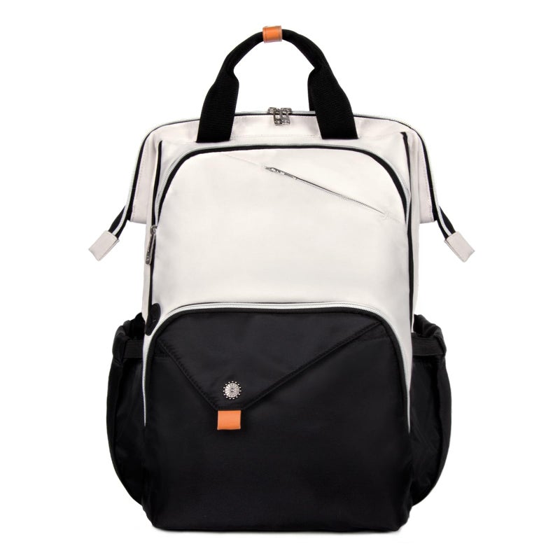 Hap Tim Laptop Backpack for Men Women Travel Work Nurse Teacher Khaki Black 7651BH - Image 2