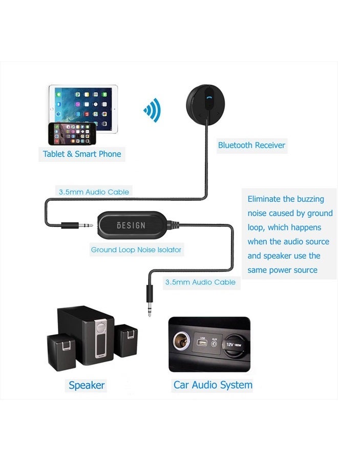 BESIGN Ground Loop Noise Isolator, Buzzing Noise Filter, Buzzing Noise Elimination for Car Audio and Home Stereo System with 3.5mm Audio Cable  - Image 3