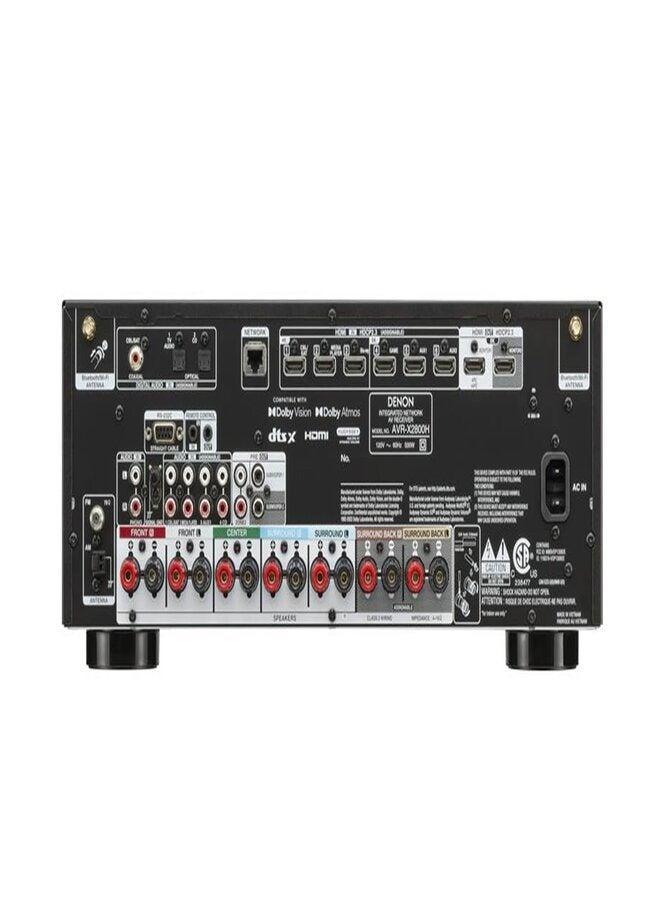 DENON AVRX2800HBKE2-7.2Ch 8K جهاز استقبال صوتي مع HEOS مدمج - Image 2